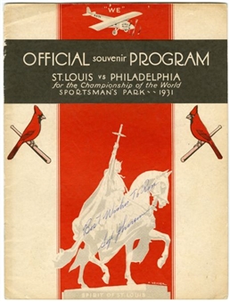 1931 St.Louis vs Philadelphia World Series Sportsmans Park Program
